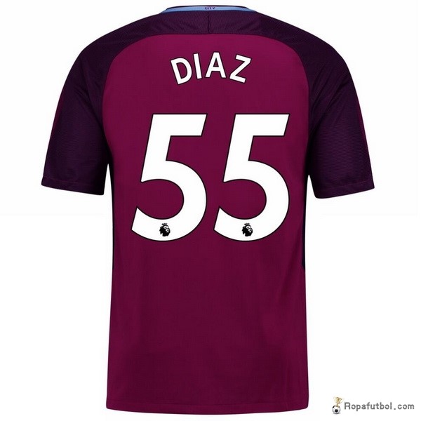 Camiseta Manchester City Replica Segunda Ropa Diaz 2017/18